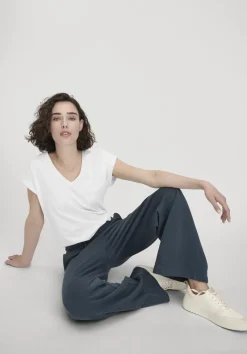 hessnatur Sweat Hose Wide Leg Relaxed aus reiner Bio-Baumwolle von|Damen Hosen & Shorts|Sweat