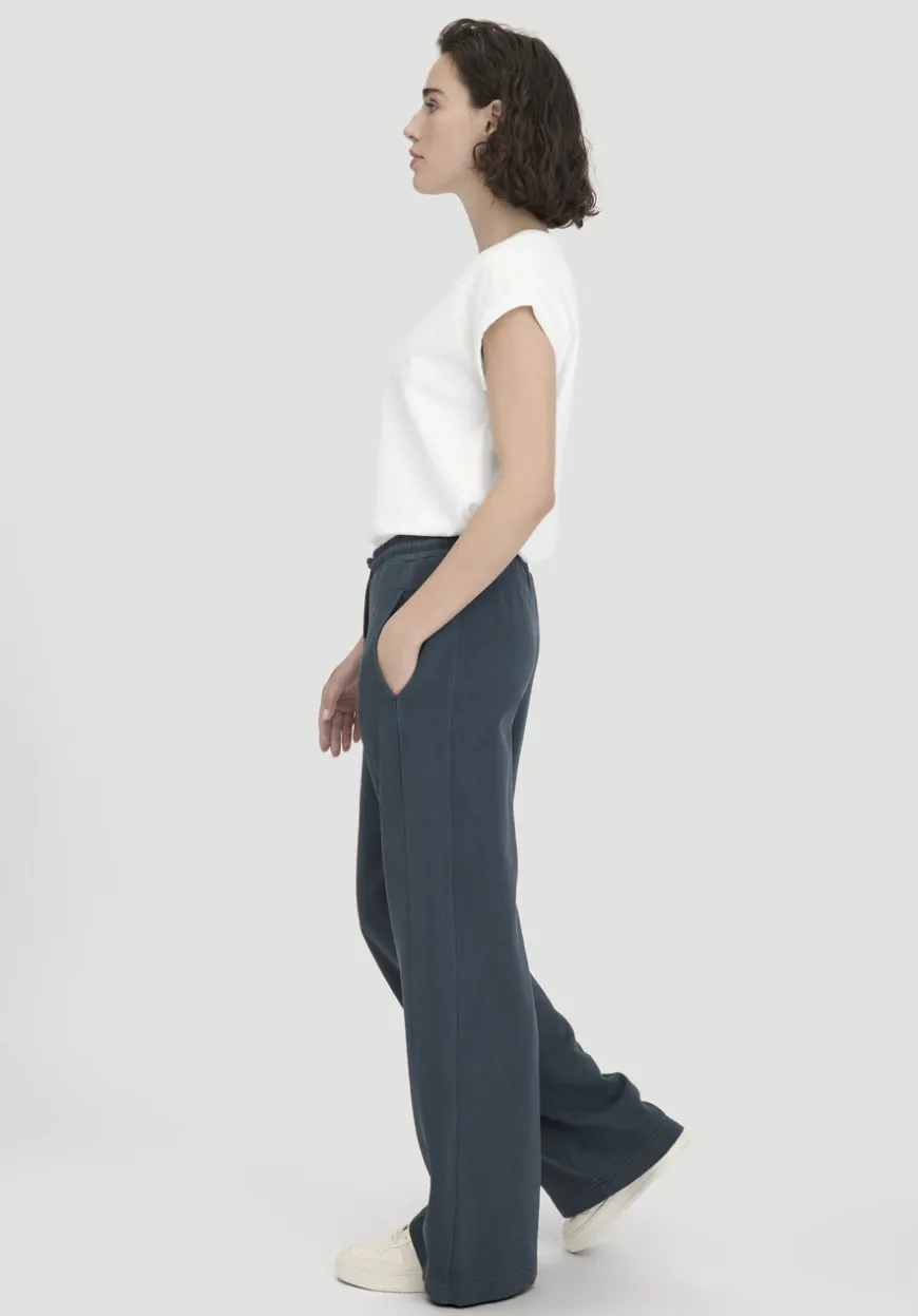 hessnatur Sweat Hose Wide Leg Relaxed aus reiner Bio-Baumwolle von|Damen Hosen & Shorts|Sweat