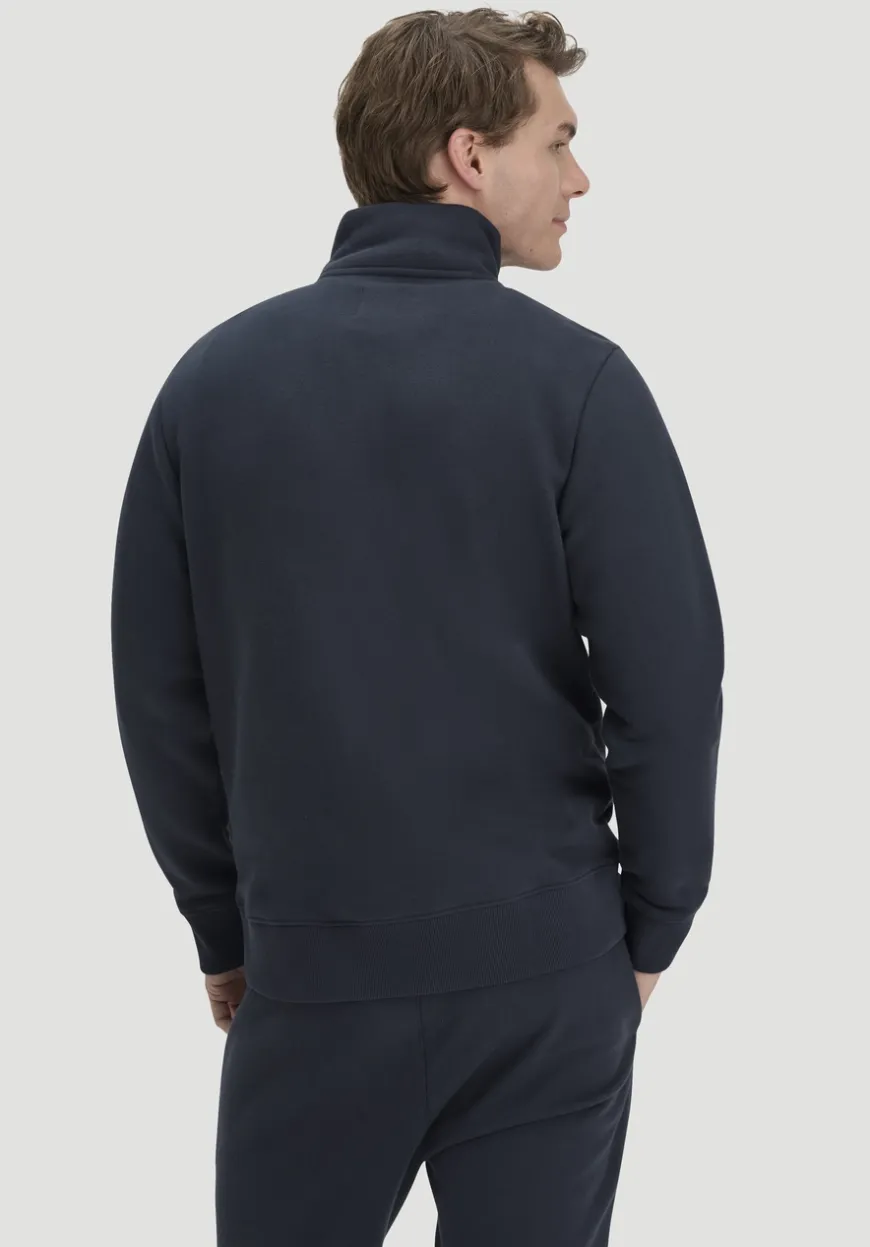 hessnatur Sweat Troyer Regular BETTER RECYCLING aus reiner Bio-Baumwolle von|Herren Sweatshirts|Sweat