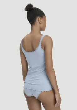 hessnatur Tanktop COTTON FEEL LACE aus Bio-Baumwolle von|Damen Unterhemden|Unterhemden