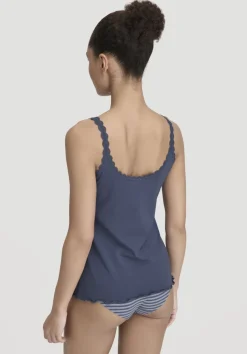hessnatur Tanktop COTTON FEEL LACE aus Bio-Baumwolle von|Damen Unterhemden|Unterhemden