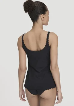 hessnatur Tanktop COTTON FEEL LACE aus Bio-Baumwolle von|Damen Unterhemden|Unterhemden