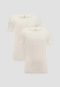 hessnatur T-Shirt im 2er-Pack PURE E aus reiner Bio-Baumwolle von|Herren Oberteile|Unterhemden