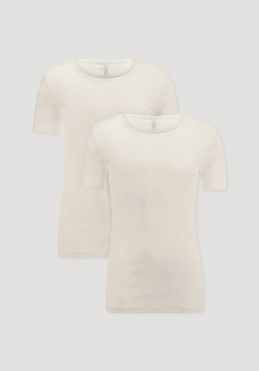 hessnatur T-Shirt im 2er-Pack PURE E aus reiner Bio-Baumwolle von|Herren Oberteile|Unterhemden