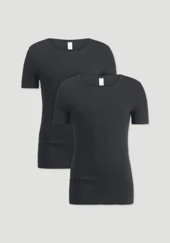 hessnatur T-Shirt im 2er-Pack PURE NATURE aus reiner Bio-Baumwolle von|Herren Oberteile|Unterhemden