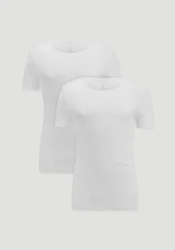 hessnatur T-Shirt im 2er-Pack PURE NATURE aus reiner Bio-Baumwolle von|Herren Oberteile|Unterhemden