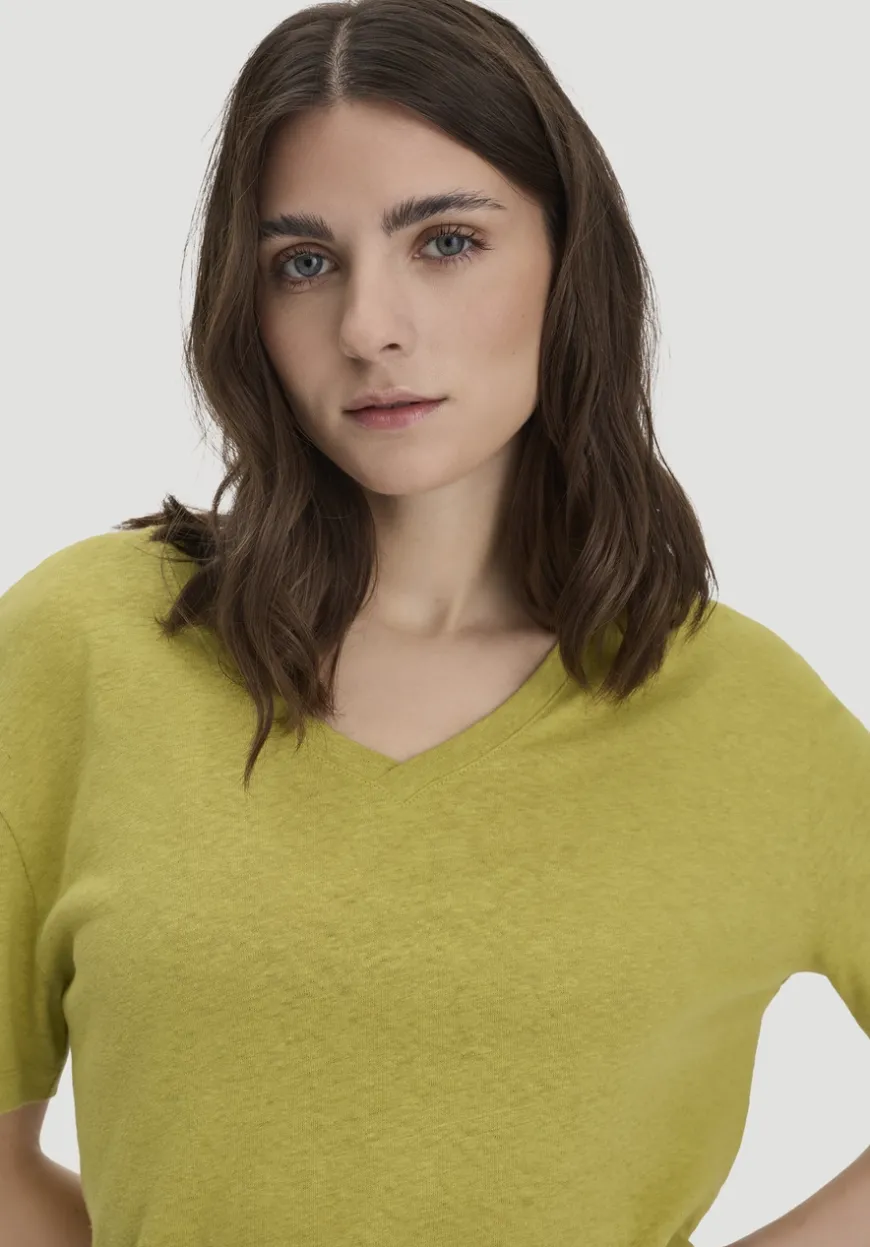 hessnatur T-Shirt Oversize aus Leinen und Bio-Baumwolle von|Damen Shirts & Tops