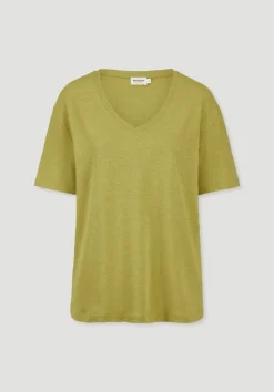 hessnatur T-Shirt Oversize aus Leinen und Bio-Baumwolle von|Damen Shirts & Tops