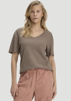 hessnatur T-Shirt Oversize aus Leinen und Bio-Baumwolle von|Damen Shirts & Tops