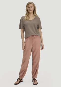 hessnatur T-Shirt Oversize aus Leinen und Bio-Baumwolle von|Damen Shirts & Tops