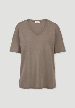 hessnatur T-Shirt Oversize aus Leinen und Bio-Baumwolle von|Damen Shirts & Tops