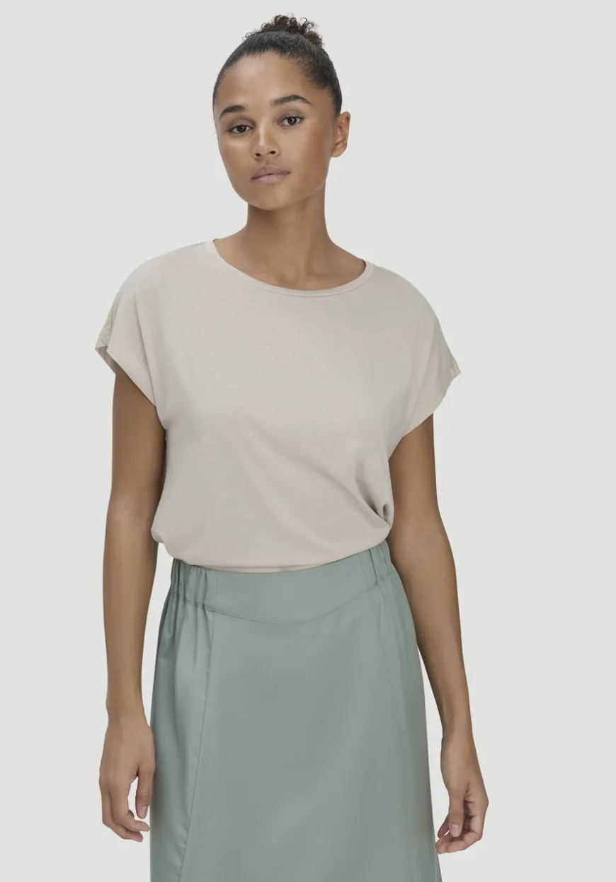 hessnatur T-Shirt Oversize aus TENCEL™ Lyocell mit Bio-Baumwolle von|Damen Shirts & Tops