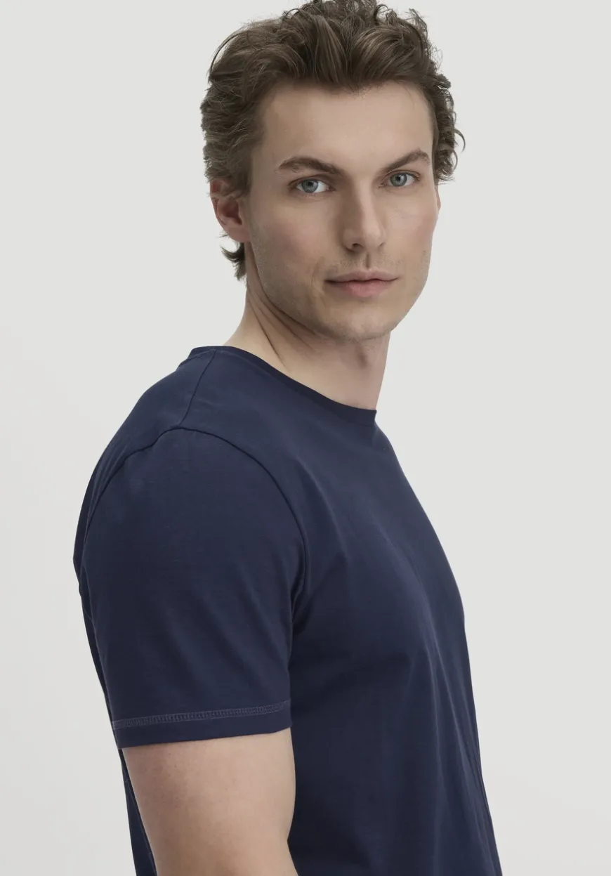 hessnatur T-Shirt PURE COTTON aus reiner Bio-Baumwolle von|Herren Nachtwäsche|Nachtwäsche