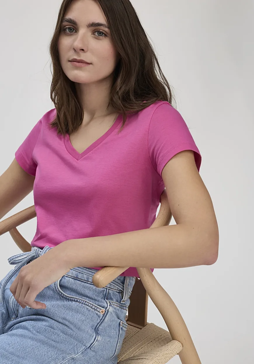 hessnatur T-Shirt Regular aus Regenerative Organic Cotton (ROC) von|Damen Shirts & Tops