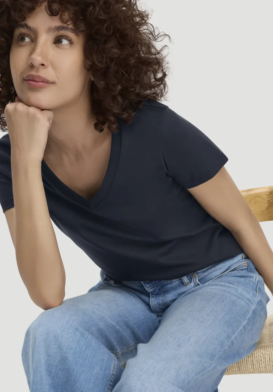 hessnatur T-Shirt Regular aus Regenerative Organic Cotton (ROC) von|Damen Shirts & Tops