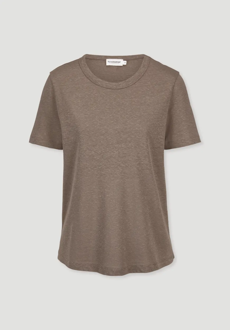 hessnatur T-Shirt Relaxed aus Leinen und Bio-Baumwolle von|Damen Shirts & Tops