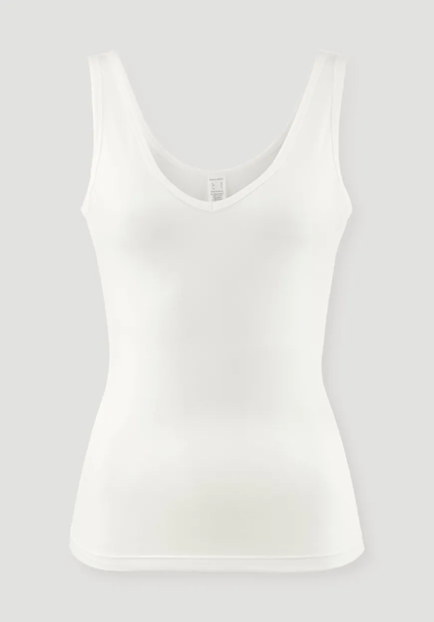 hessnatur V-Neck Tanktop PURE BALANCE aus Bio-Baumwolle und TENCEL™ Modal von|Damen Unterhemden|Unterhemden
