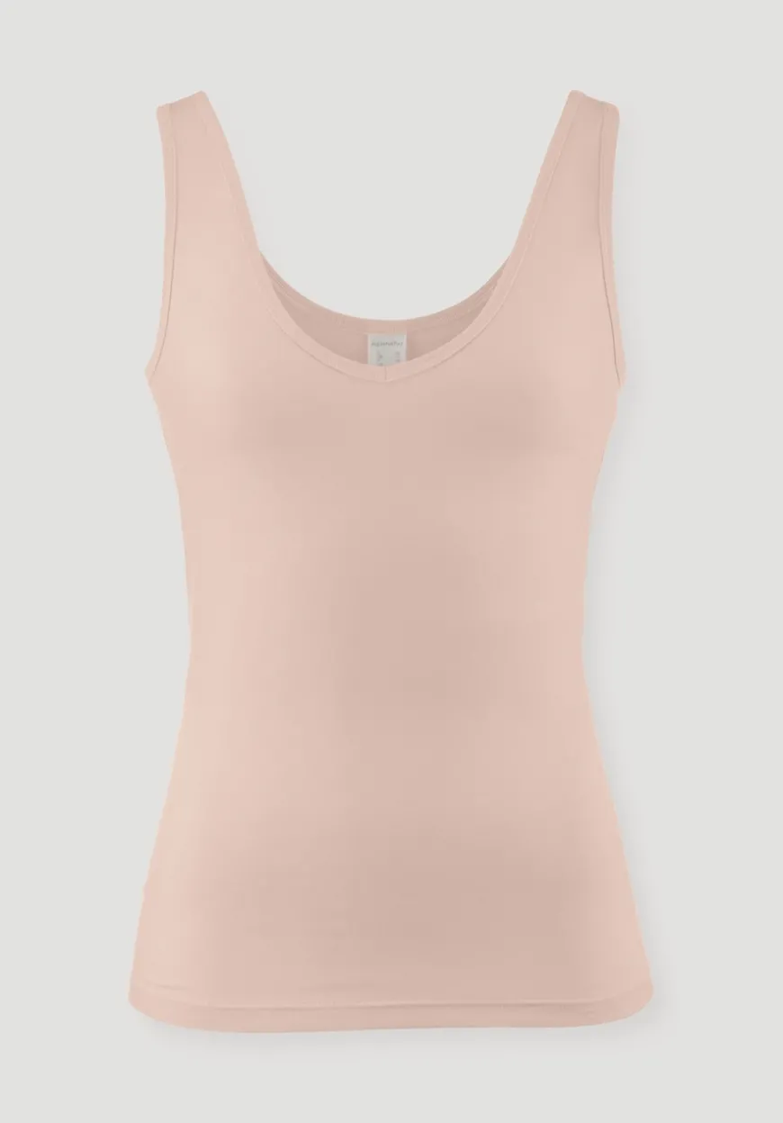 hessnatur V-Neck Tanktop PURE BALANCE aus Bio-Baumwolle und TENCEL™ Modal von|Damen Unterhemden|Unterhemden