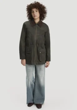 hessnatur Wachsjacke Regular aus reiner Bio-Baumwolle von|Damen Jacken & Mäntel