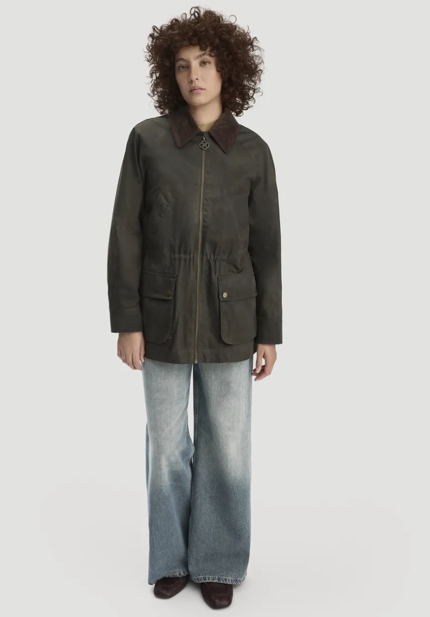 hessnatur Wachsjacke Regular aus reiner Bio-Baumwolle von|Damen Jacken & Mäntel