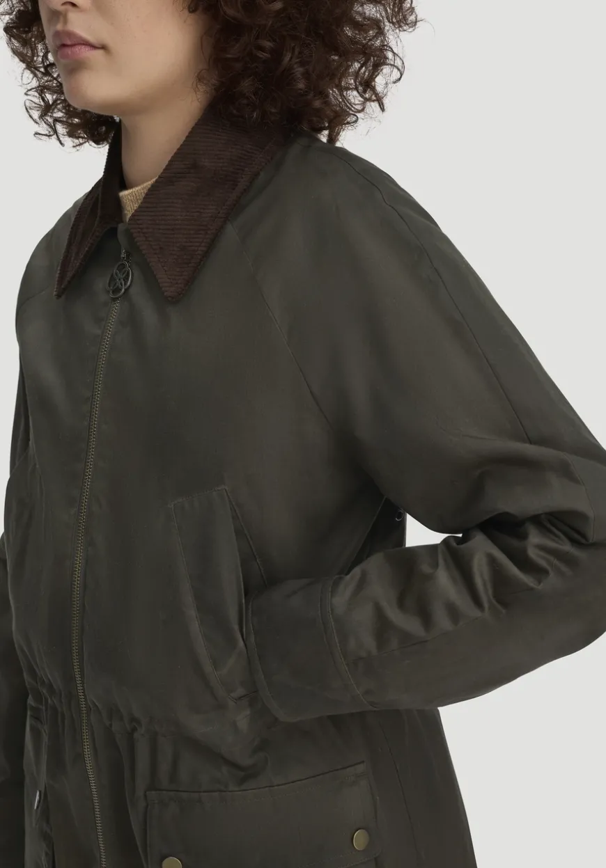 hessnatur Wachsjacke Regular aus reiner Bio-Baumwolle von|Damen Jacken & Mäntel