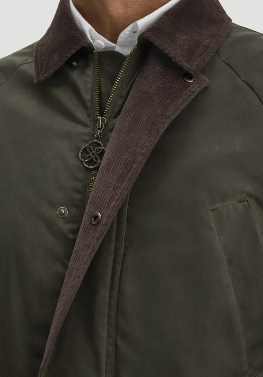 hessnatur Wachsjacke Regular aus reiner Bio-Baumwolle von|Herren Jacken & Mäntel