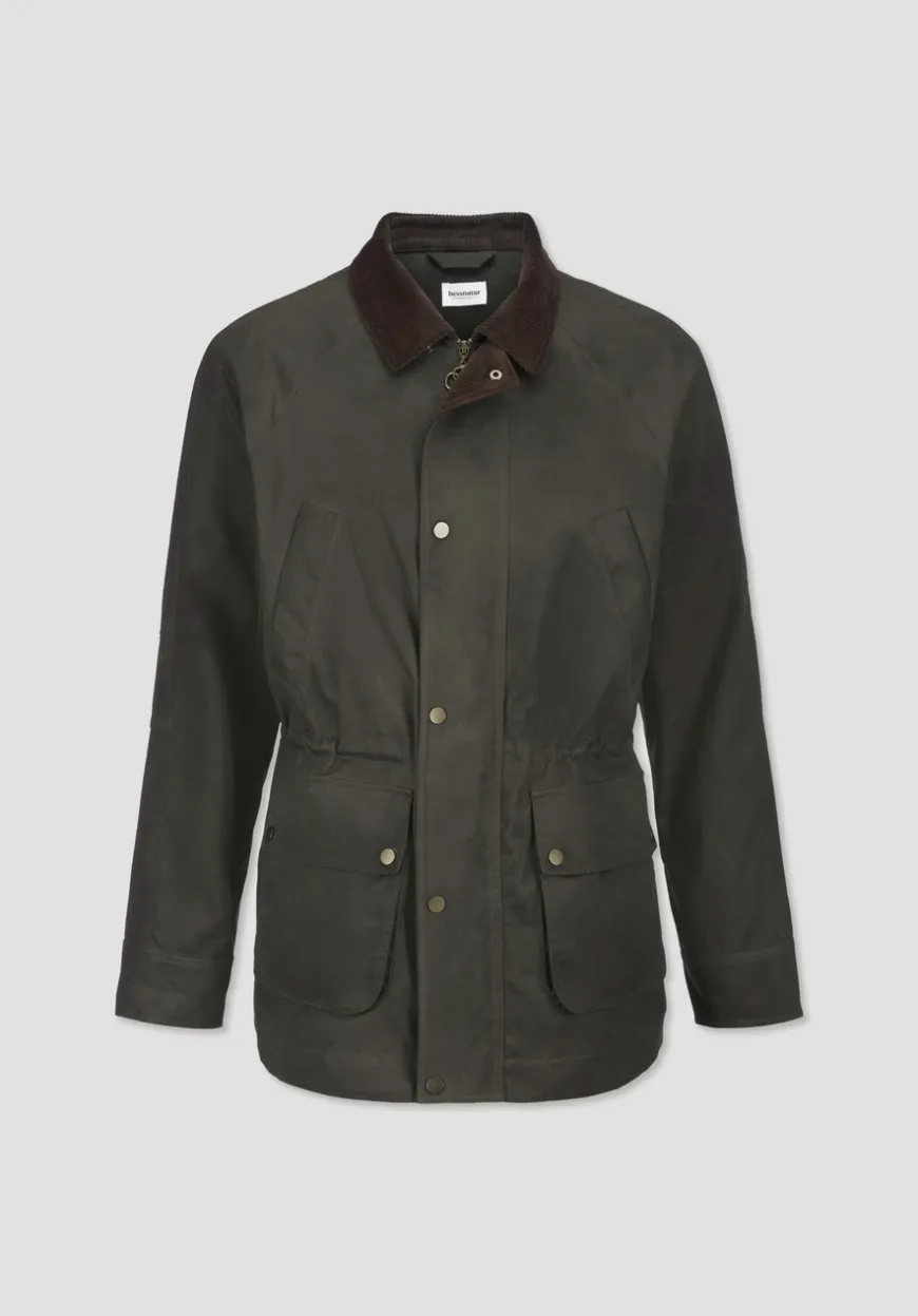 hessnatur Wachsjacke Regular aus reiner Bio-Baumwolle von|Herren Jacken & Mäntel