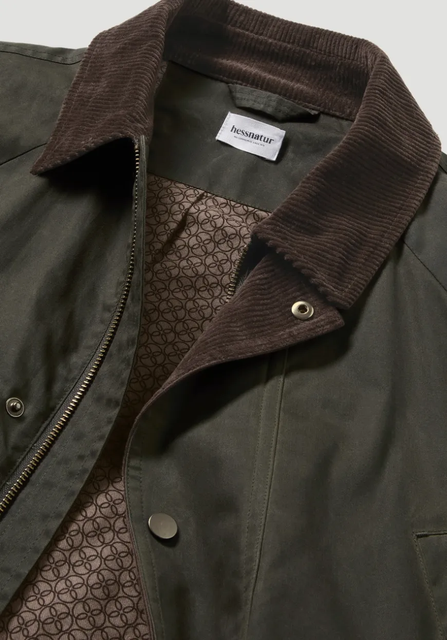hessnatur Wachsjacke Regular aus reiner Bio-Baumwolle von|Herren Jacken & Mäntel