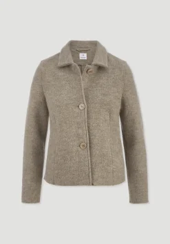 hessnatur Walk Jacke Regular aus reiner Bio-Merinowolle von|Damen Jacken & Mäntel