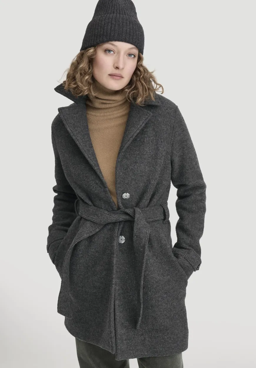 hessnatur Walk Mantel Regular aus reiner Bio-Merinowolle von|Damen Jacken & Mäntel
