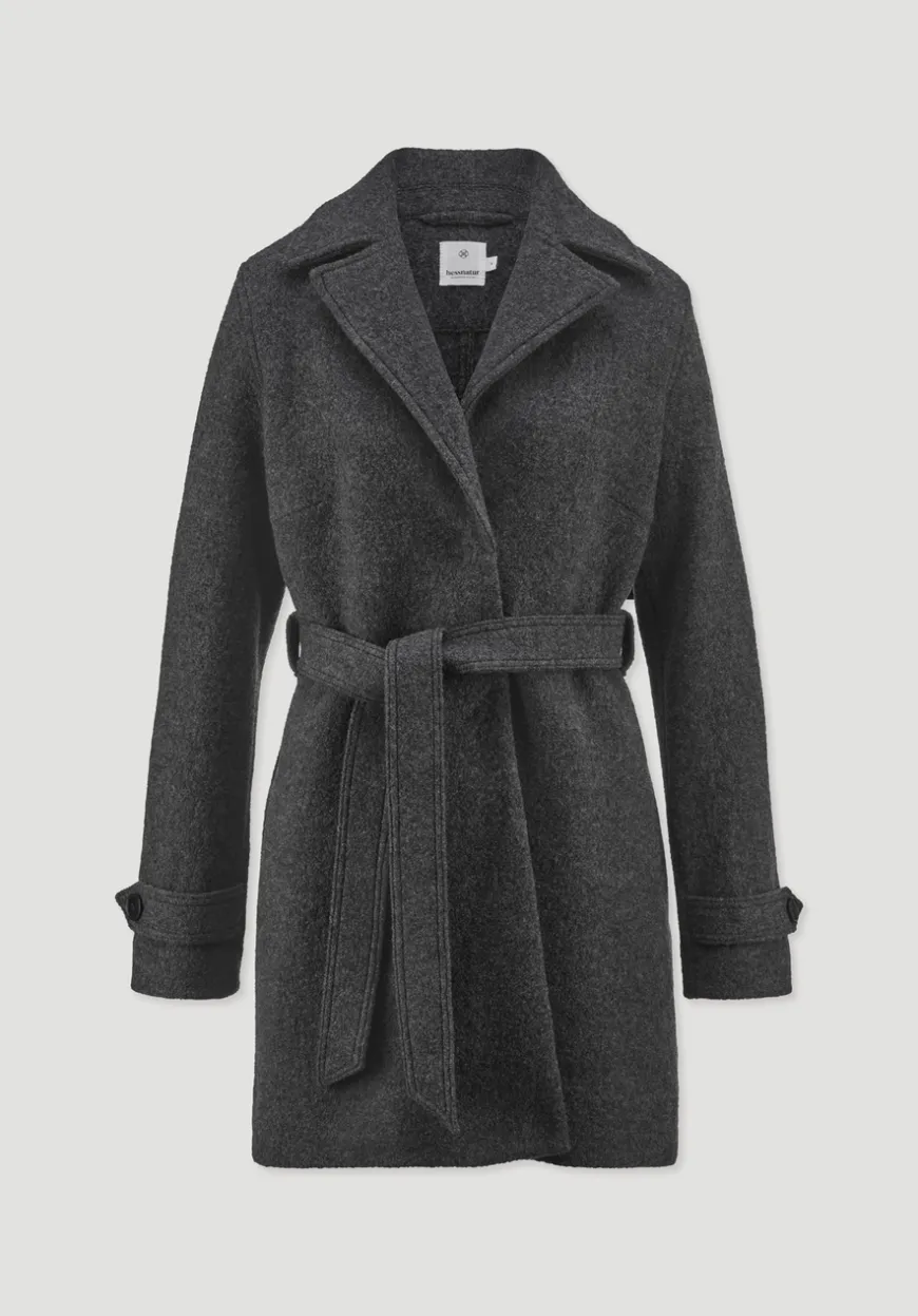 hessnatur Walk Mantel Regular aus reiner Bio-Merinowolle von|Damen Jacken & Mäntel