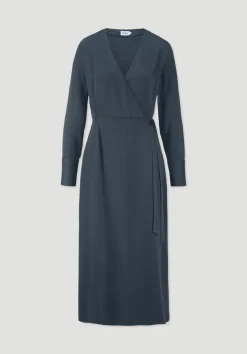 hessnatur Wickelkleid Knöchellang Regular aus reiner LENZING™ ECOVERO™ Viskose von|Damen Kleider & Röcke