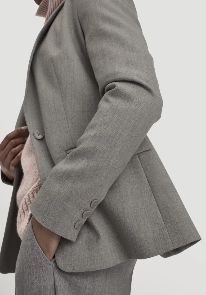 hessnatur Wollblazer Regular aus reiner Bio-Merinowolle von|Damen Blazer