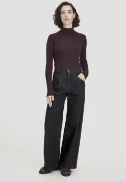 hessnatur Wolle-Mix Longlseeve Fitted aus Bio-Merinowolle und TENCEL™ Lyocell von|Damen Shirts & Tops