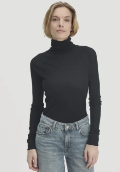 hessnatur Wolle-Mix Longlseeve Fitted aus Bio-Merinowolle und TENCEL™ Lyocell von|Damen Shirts & Tops