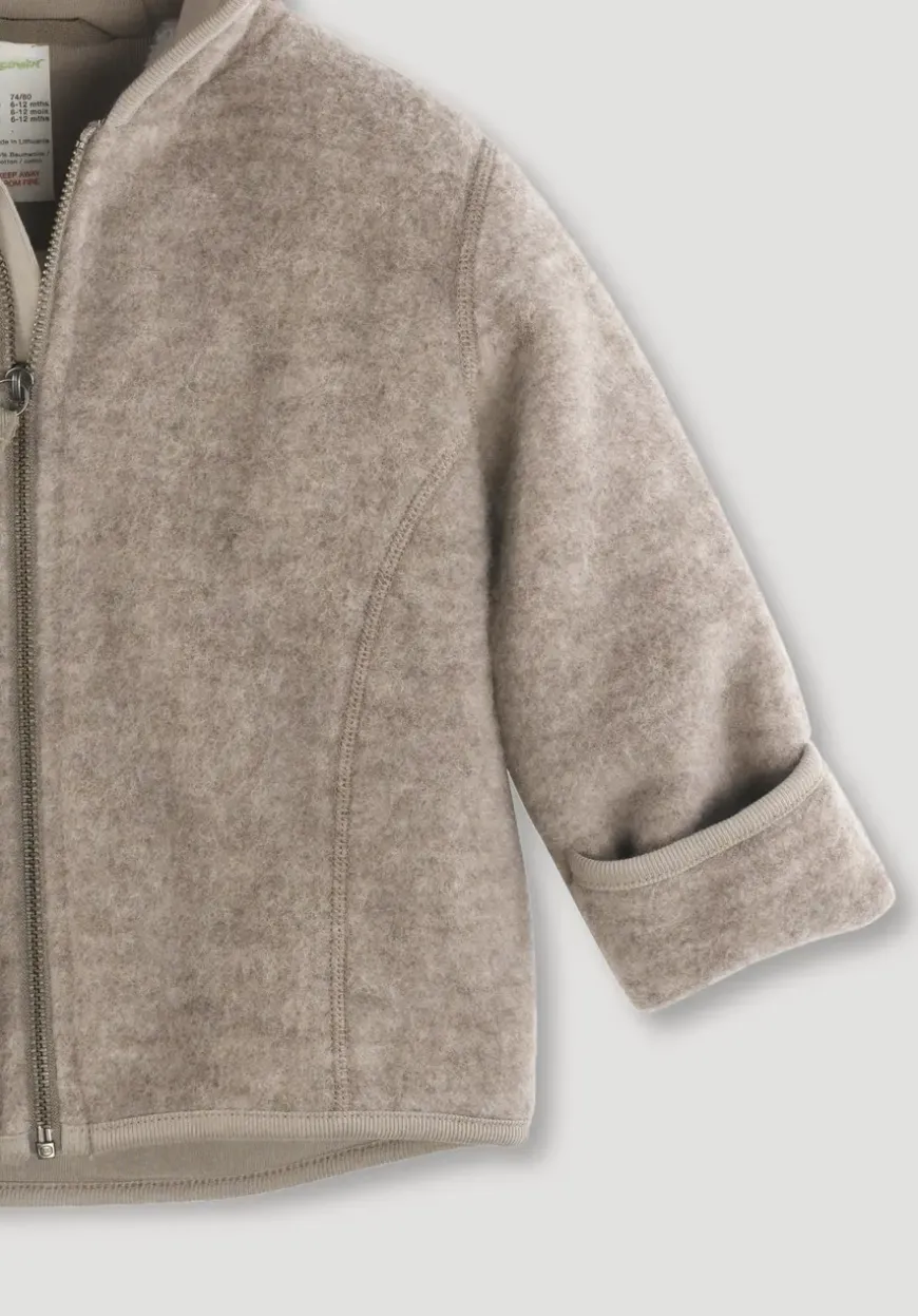 hessnatur Wollfleece Jacke aus reiner Bio-Merinowolle von| Fleece|Jacken
