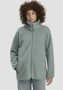 hessnatur Wollfleece Jacke Oversized aus reiner Bio-Merinowolle von|Damen Jacken & Mäntel|Fleece