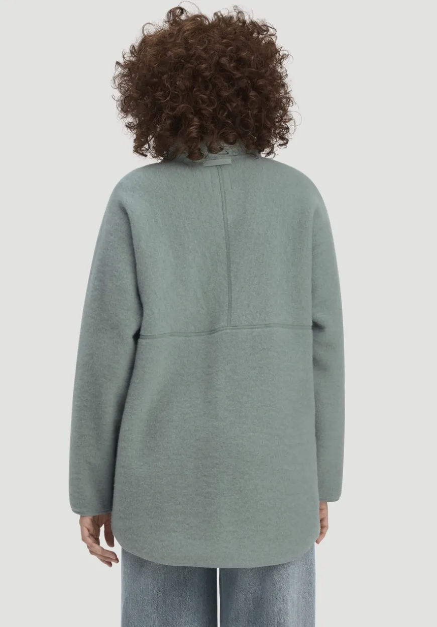 hessnatur Wollfleece Jacke Oversized aus reiner Bio-Merinowolle von|Damen Jacken & Mäntel|Fleece