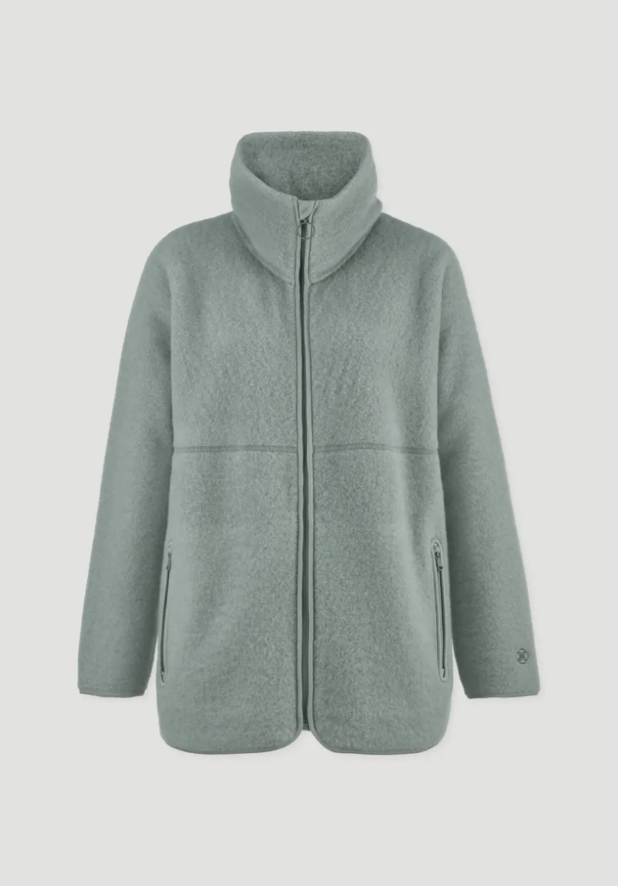 hessnatur Wollfleece Jacke Oversized aus reiner Bio-Merinowolle von|Damen Jacken & Mäntel|Fleece