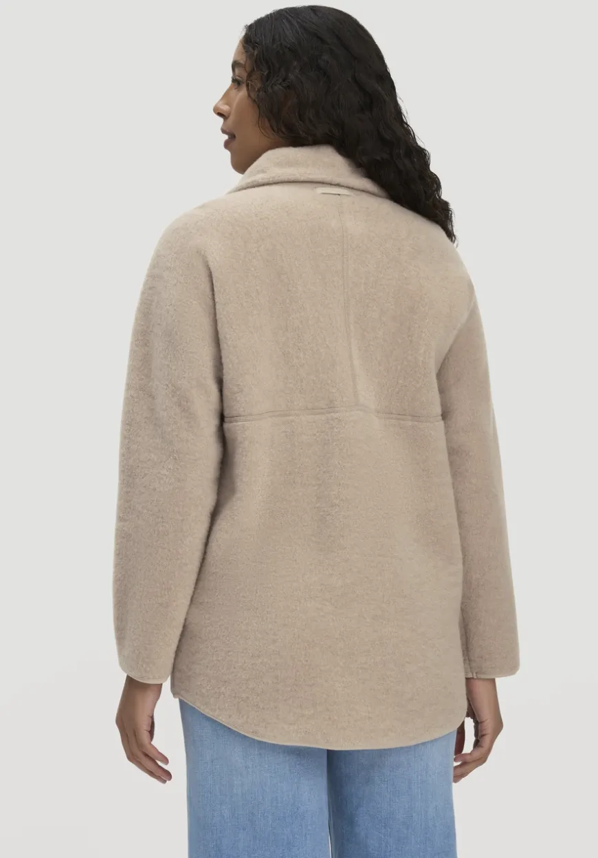 hessnatur Wollfleece Jacke Oversized aus reiner Bio-Merinowolle von|Damen Jacken & Mäntel|Fleece