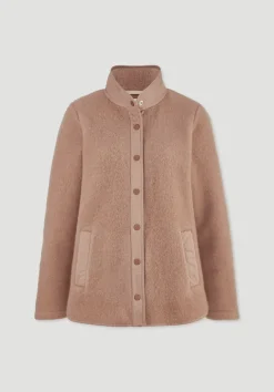 hessnatur Wollfleece Jacke Regular aus Bio-Merinowolle und Bio-Baumwolle von|Damen Jacken & Mäntel|Fleece