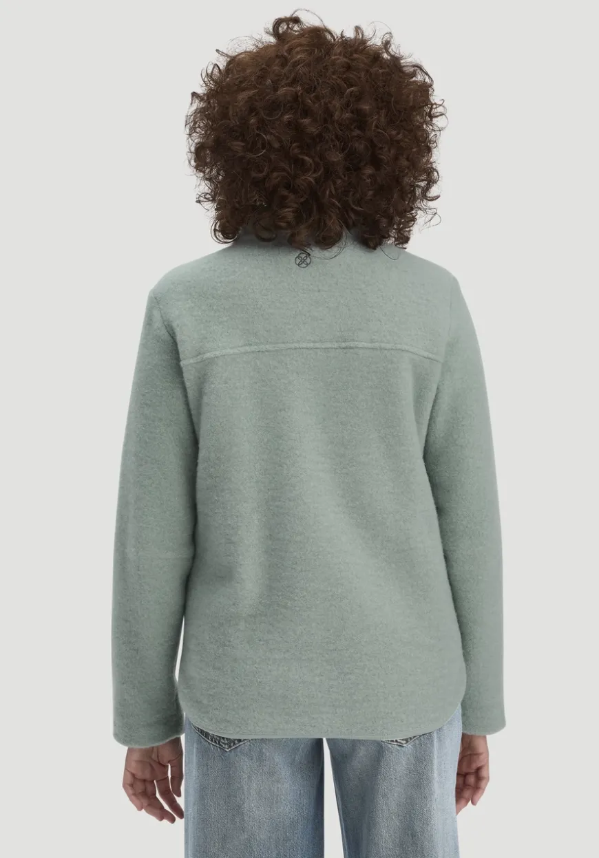 hessnatur Wollfleece Jacke Regular aus reiner Bio-Merinowolle von|Damen Jacken & Mäntel|Fleece