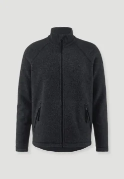 hessnatur Wollfleece Jacke Regular aus reiner Bio-Merinowolle von|Herren Jacken & Mäntel|Fleece