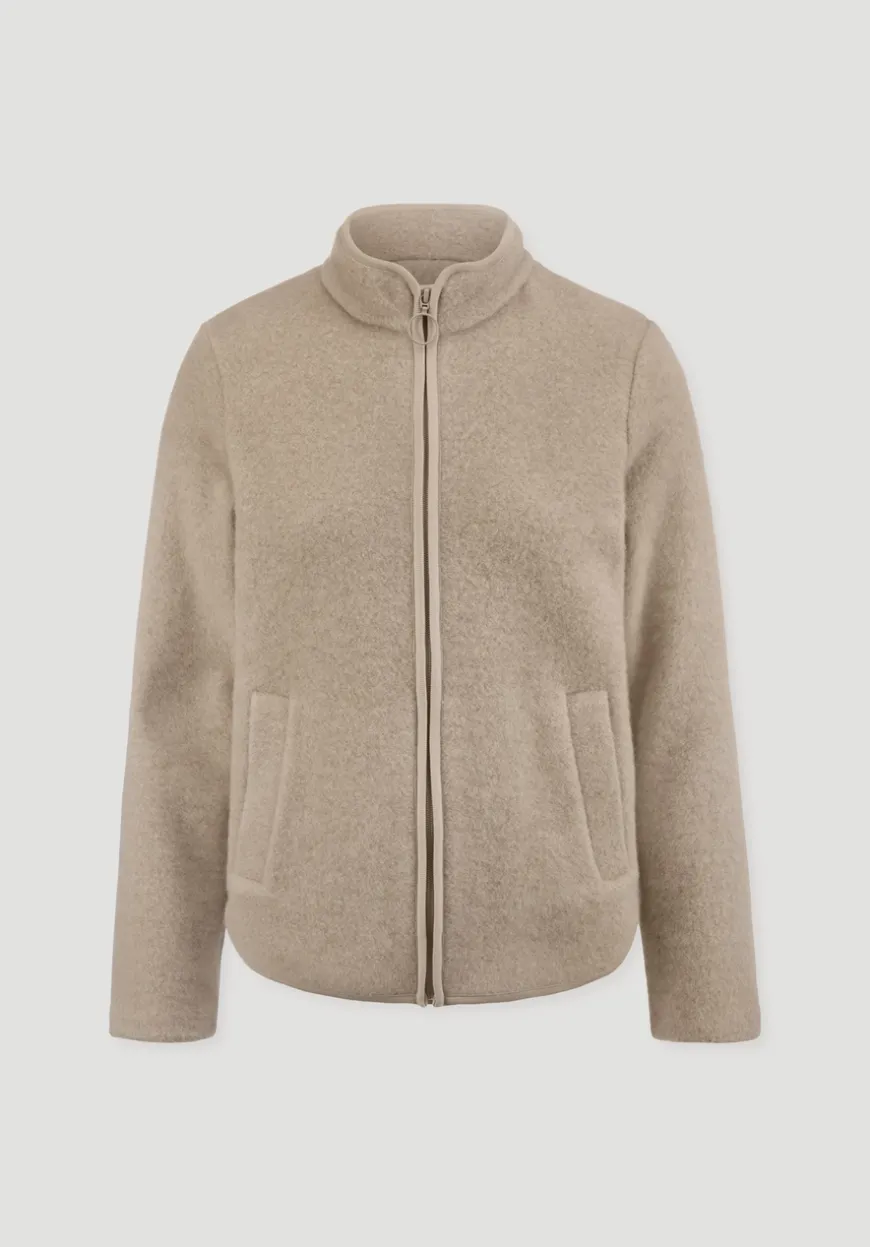 hessnatur Wollfleece Jacke Regular aus reiner Bio-Merinowolle von|Damen Jacken & Mäntel|Fleece