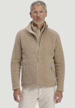 hessnatur Wollfleece Jacke Regular aus reiner Bio-Merinowolle von|Herren Jacken & Mäntel|Fleece