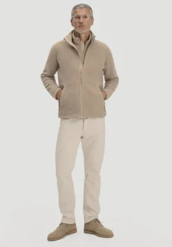 hessnatur Wollfleece Jacke Regular aus reiner Bio-Merinowolle von|Herren Jacken & Mäntel|Fleece