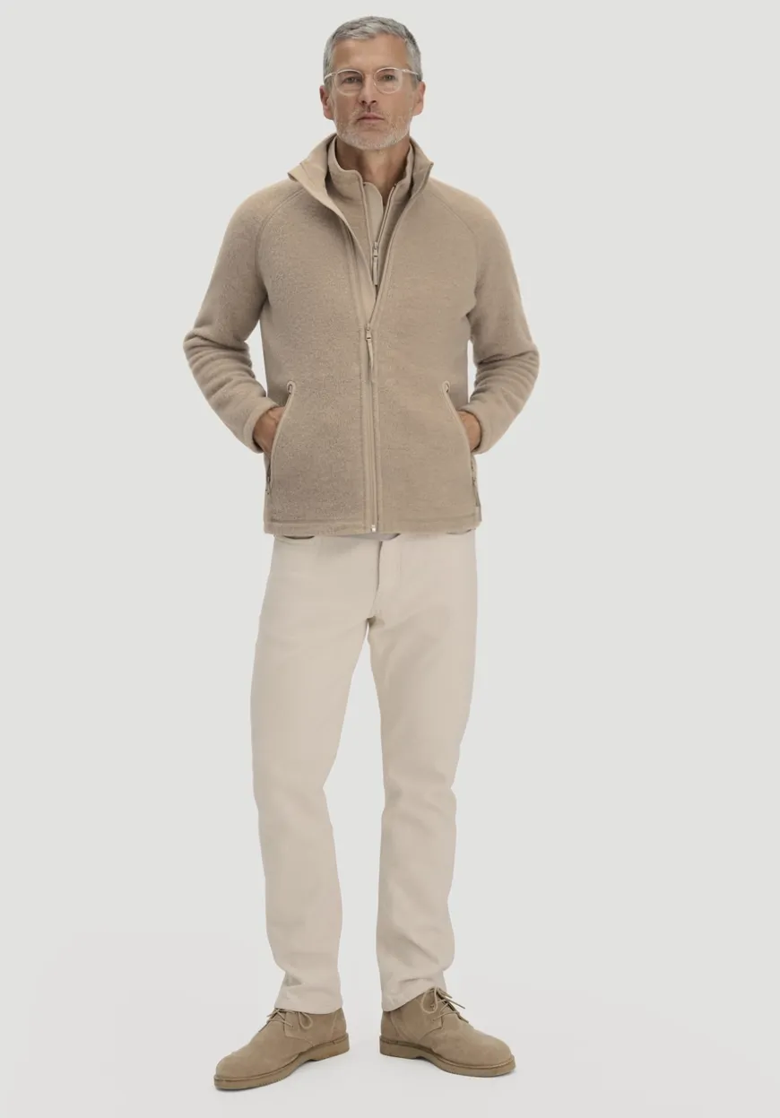 hessnatur Wollfleece Jacke Regular aus reiner Bio-Merinowolle von|Herren Jacken & Mäntel|Fleece
