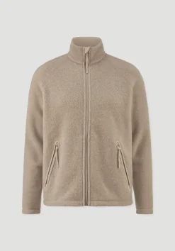 hessnatur Wollfleece Jacke Regular aus reiner Bio-Merinowolle von|Herren Jacken & Mäntel|Fleece