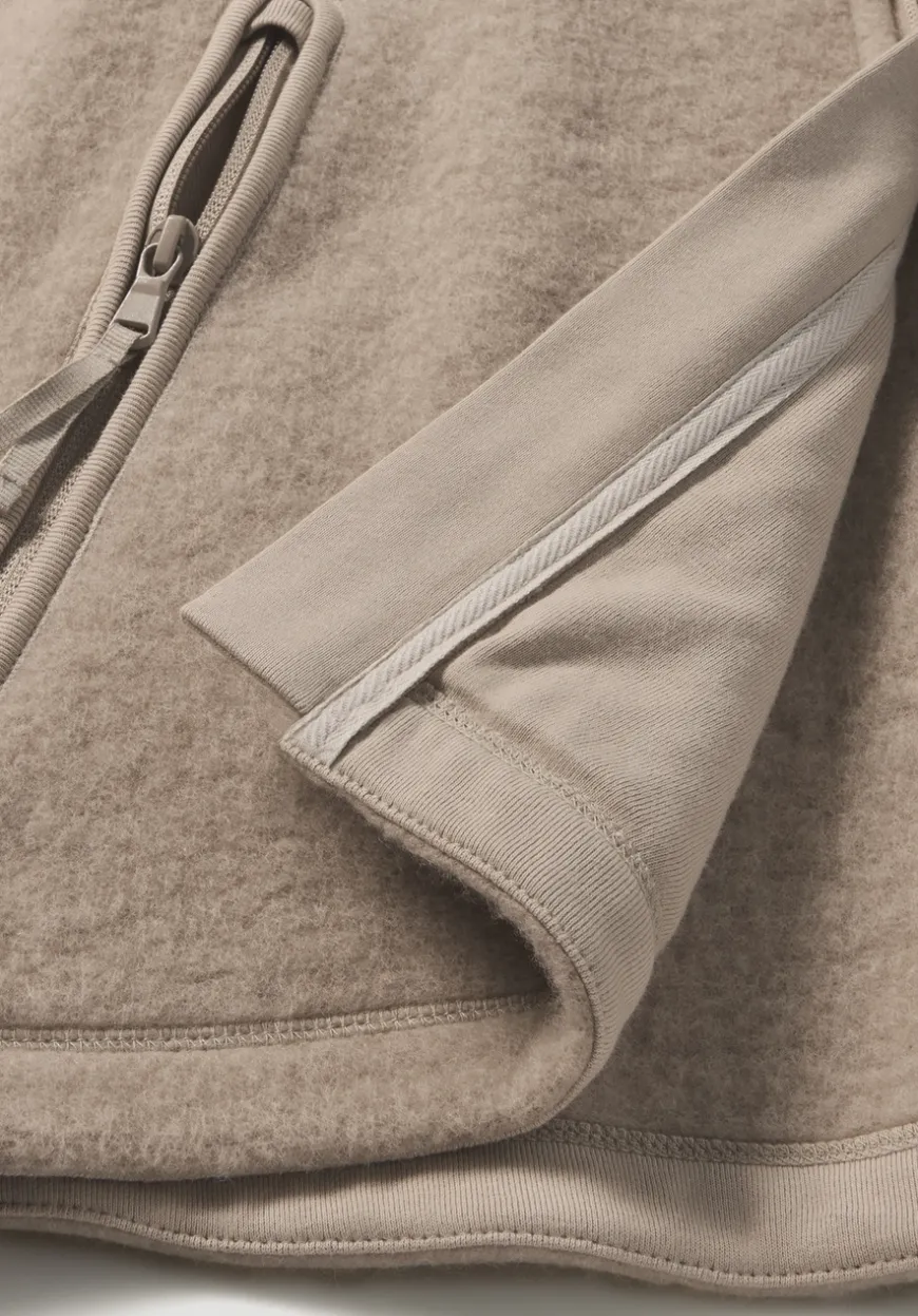hessnatur Wollfleece Jacke Regular aus reiner Bio-Merinowolle von|Herren Jacken & Mäntel|Fleece