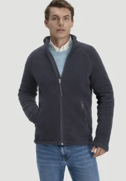 hessnatur Wollfleece Jacke Regular aus reiner Bio-Merinowolle von|Herren Jacken & Mäntel|Fleece